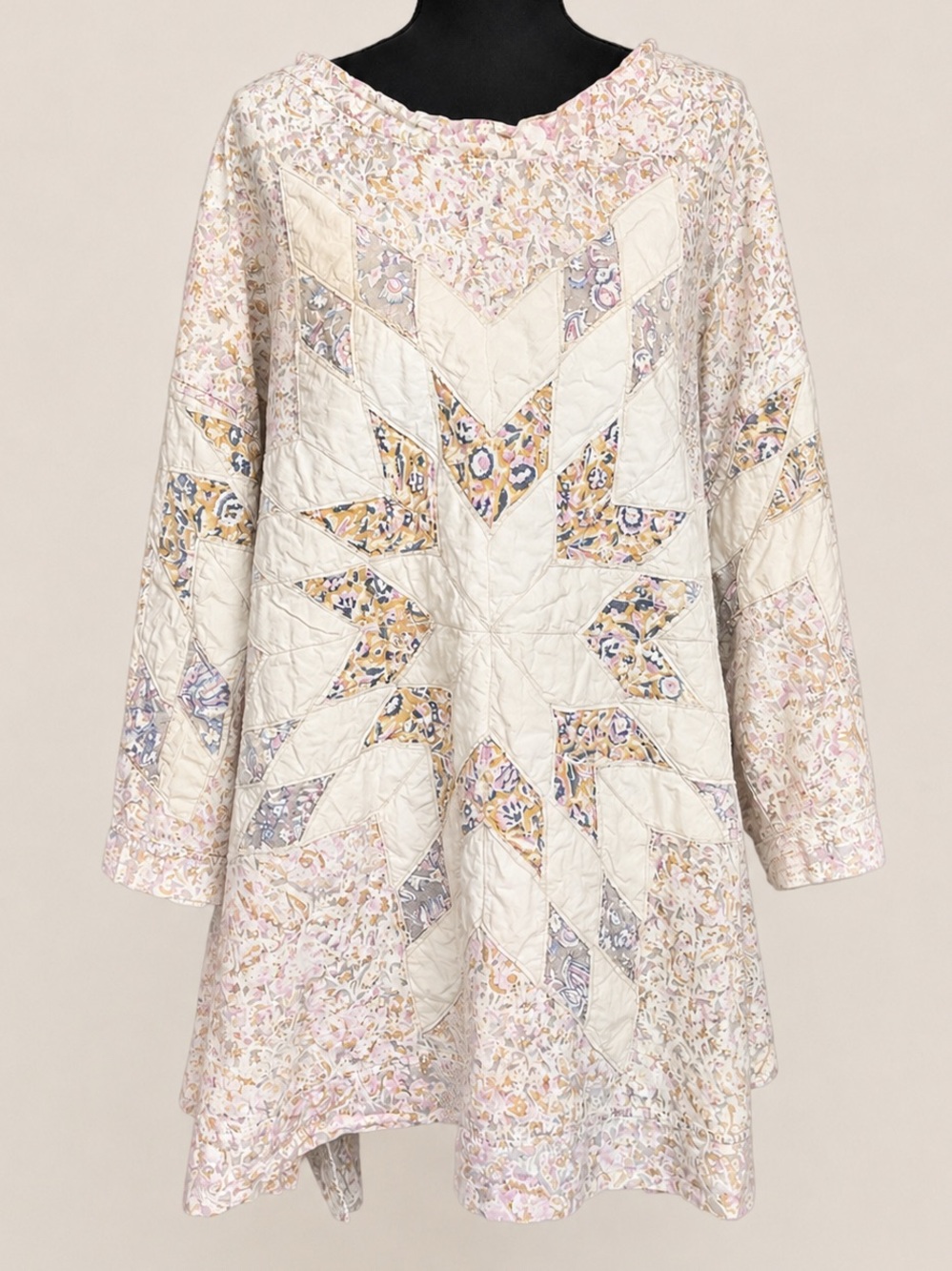 Magnolia Pearl Quilted Star Tunic Top Oversized Cotton Patchwork